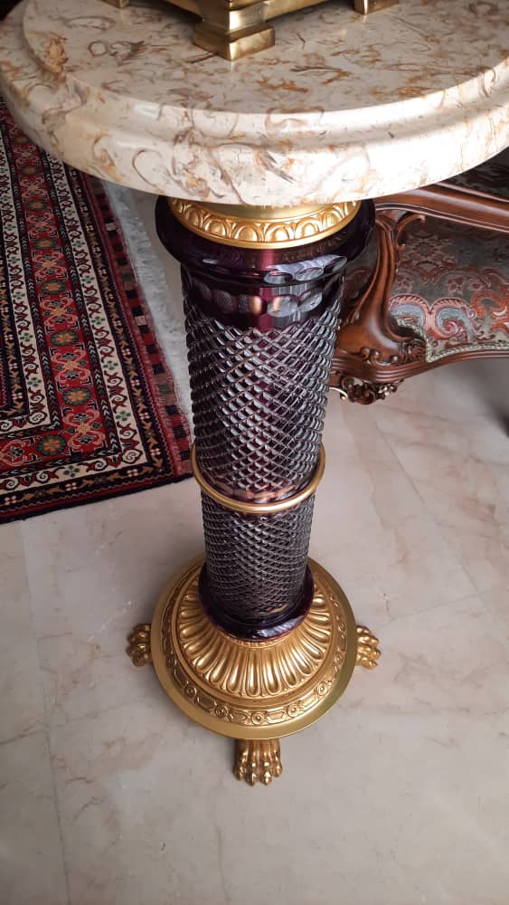ستون_کریستال برنز#بنفش#