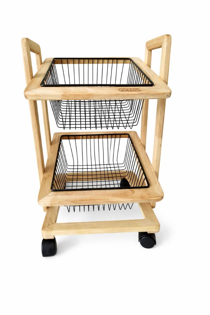 جا پیازی دوطبقه چوبی چرخ دار کد 105 قیمت 1٫950٫000 تومان