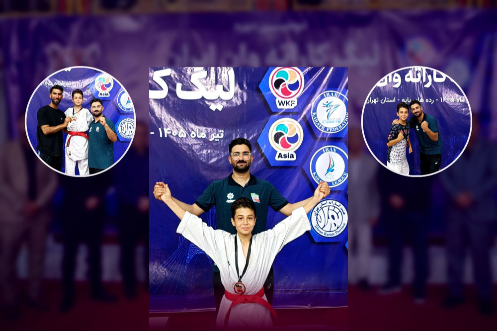 مدال برنز کشوری و دعوت به اردوی تیم ملی کاراته امیلرمهدی محمودی