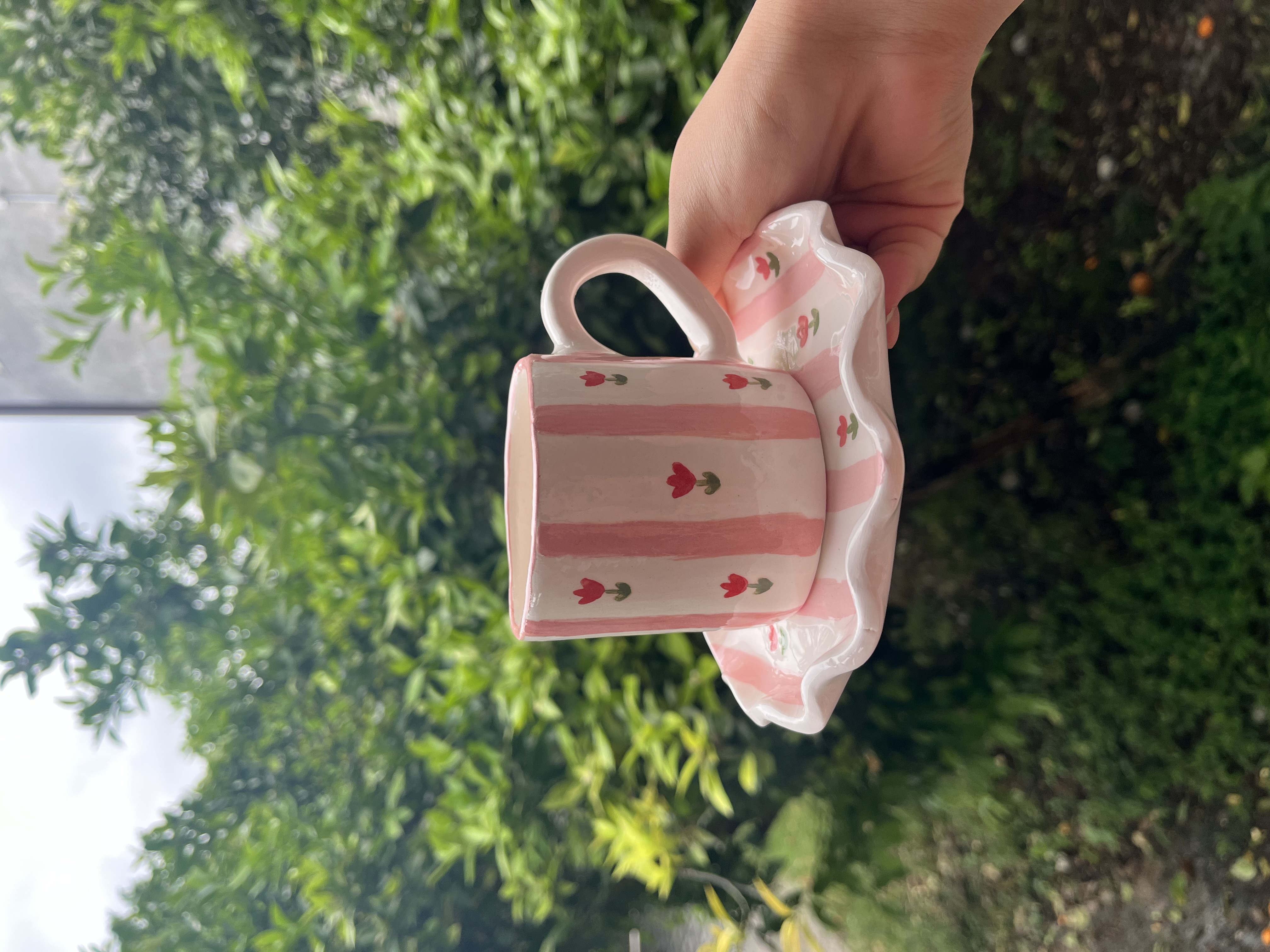 ماگ و پیش دستی سرامیکی