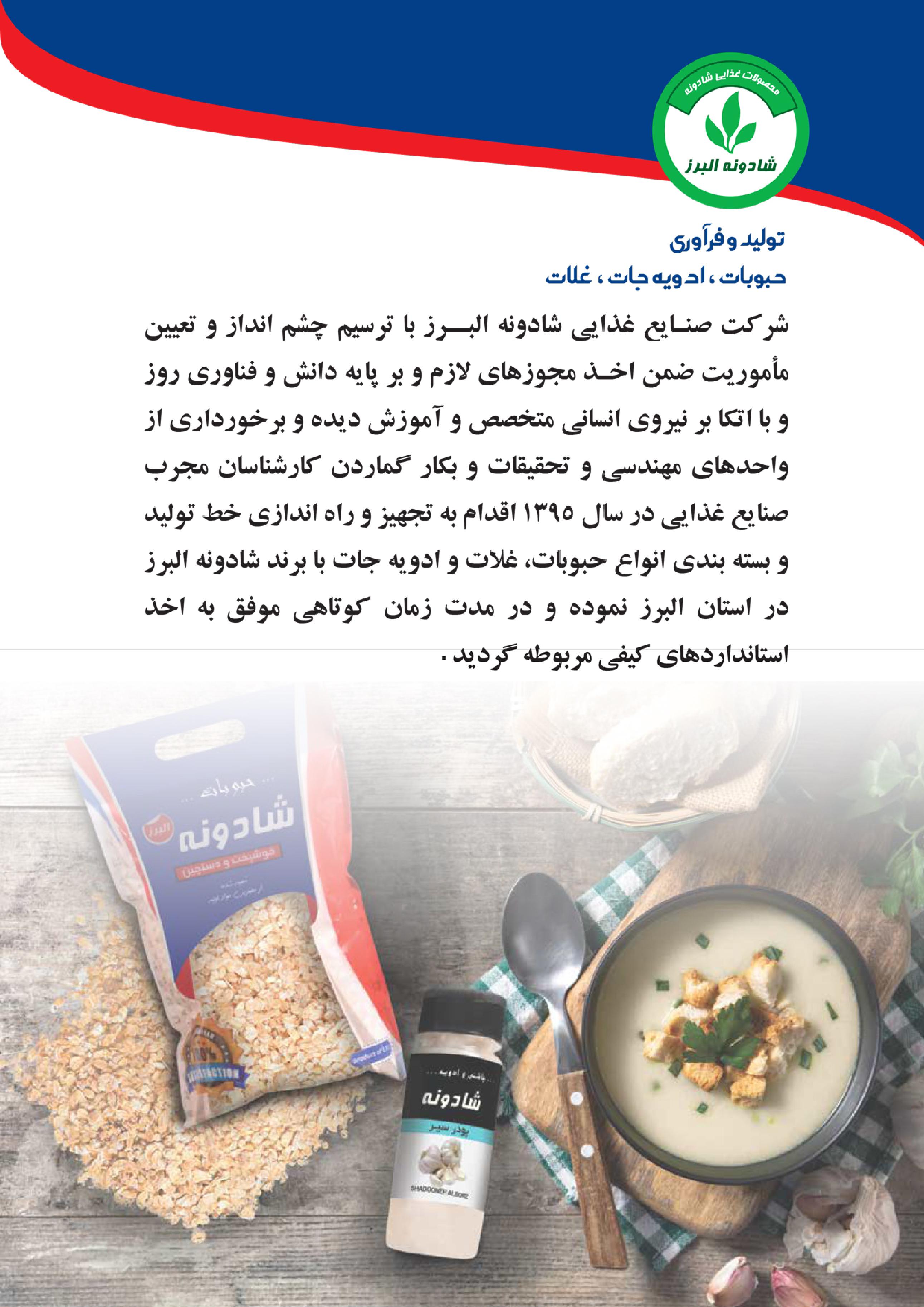 کارخانهٔ تولیدی شادونه البرز