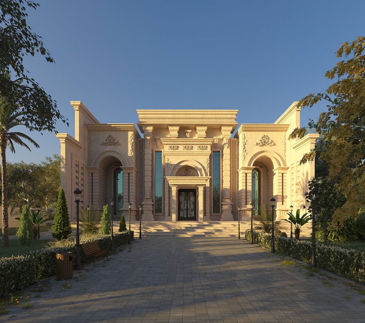 طراحی ویلا کلاسیک