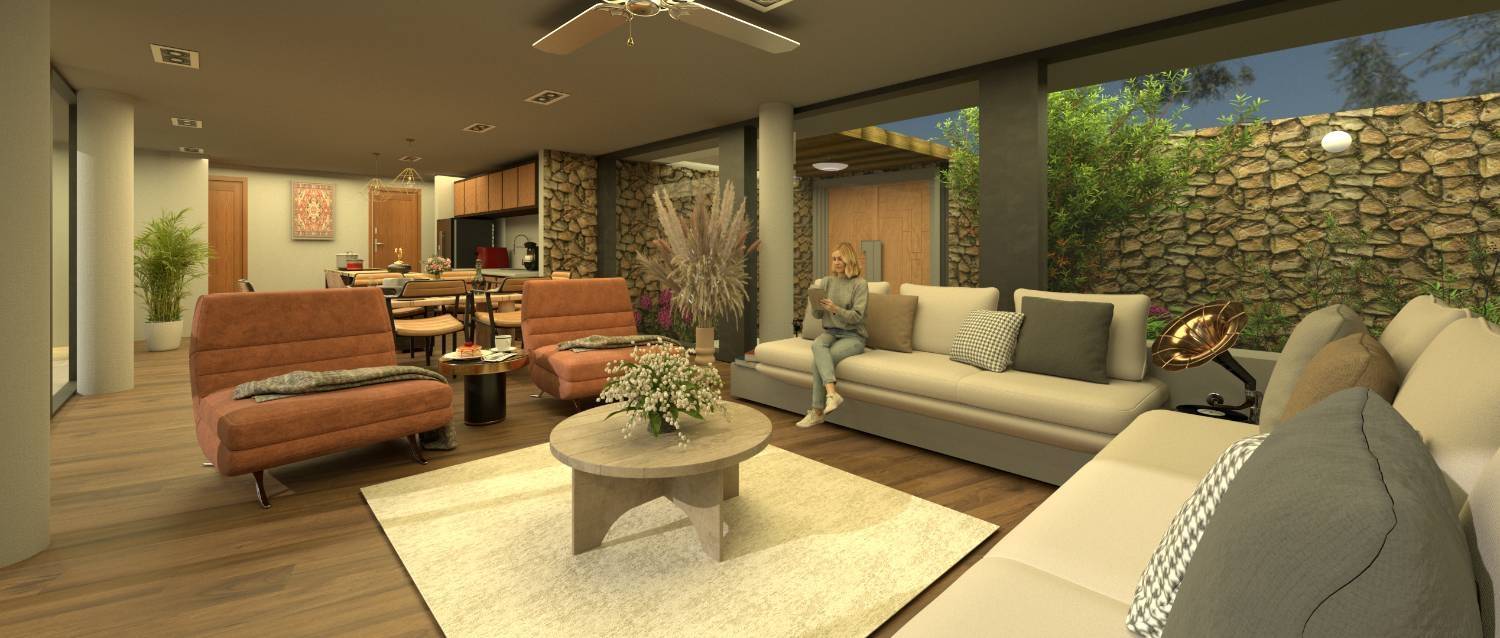 نمای داخلی ویلا. Interior