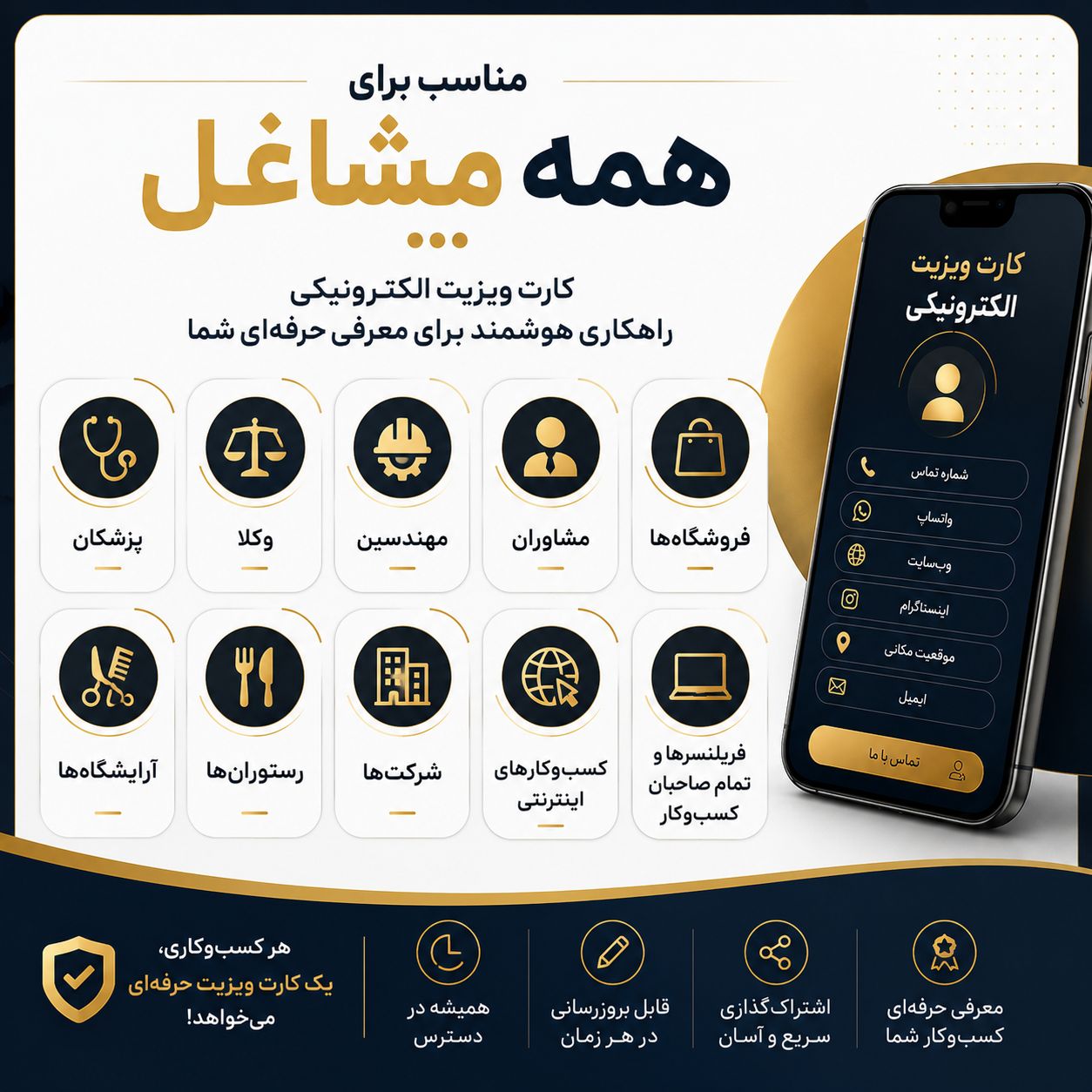 معرفی کارت ویزیت الکترونیک 