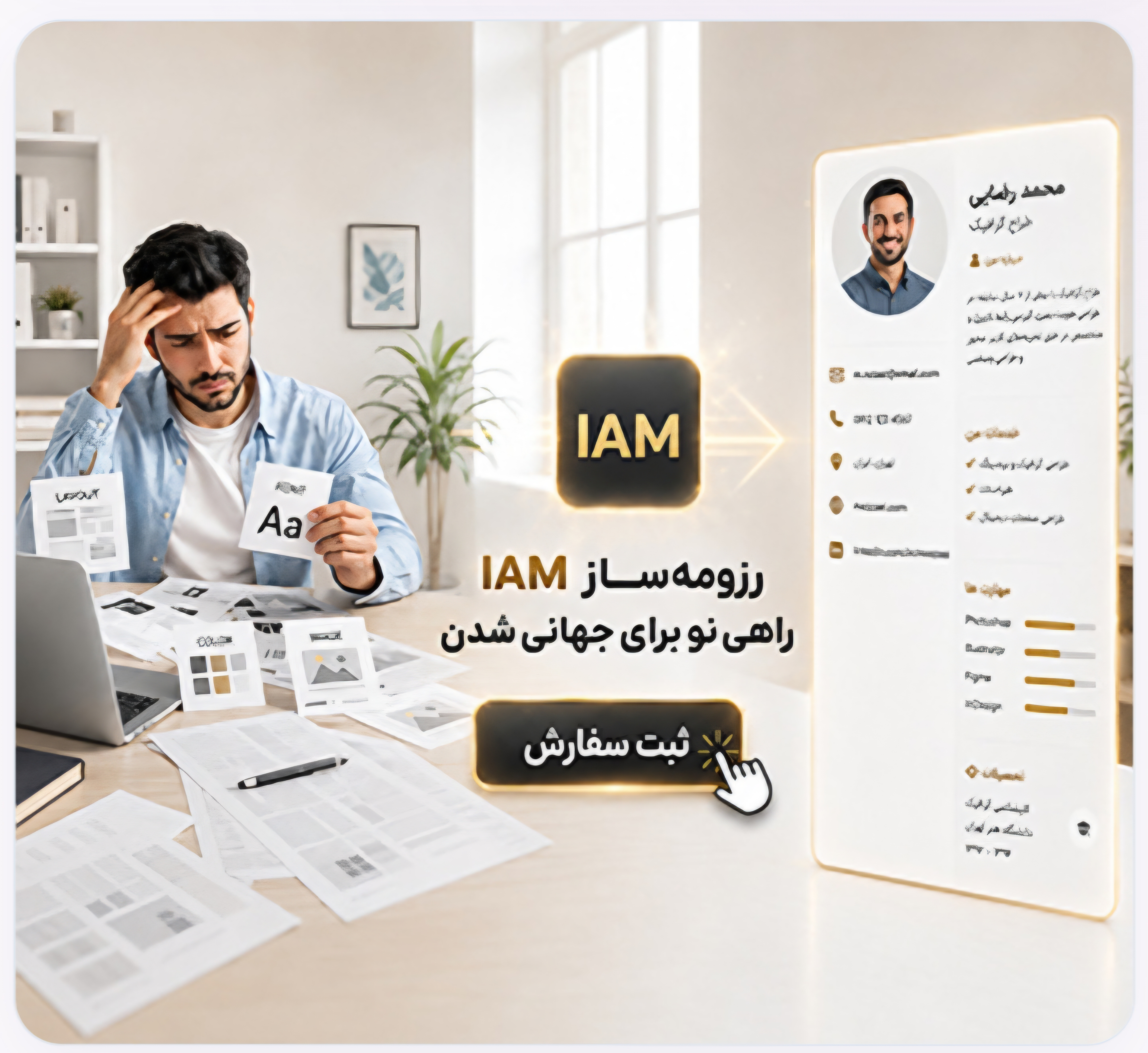 رزومه ساز پیشرفته IAM