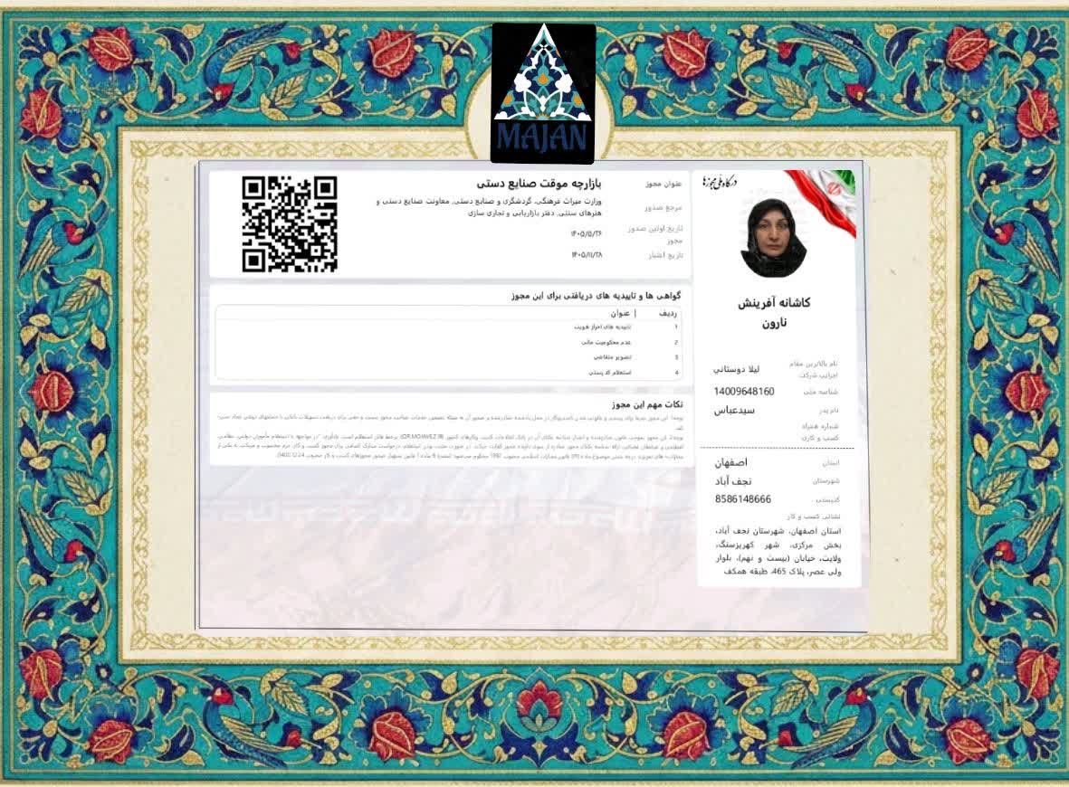 مجوز بازارچه