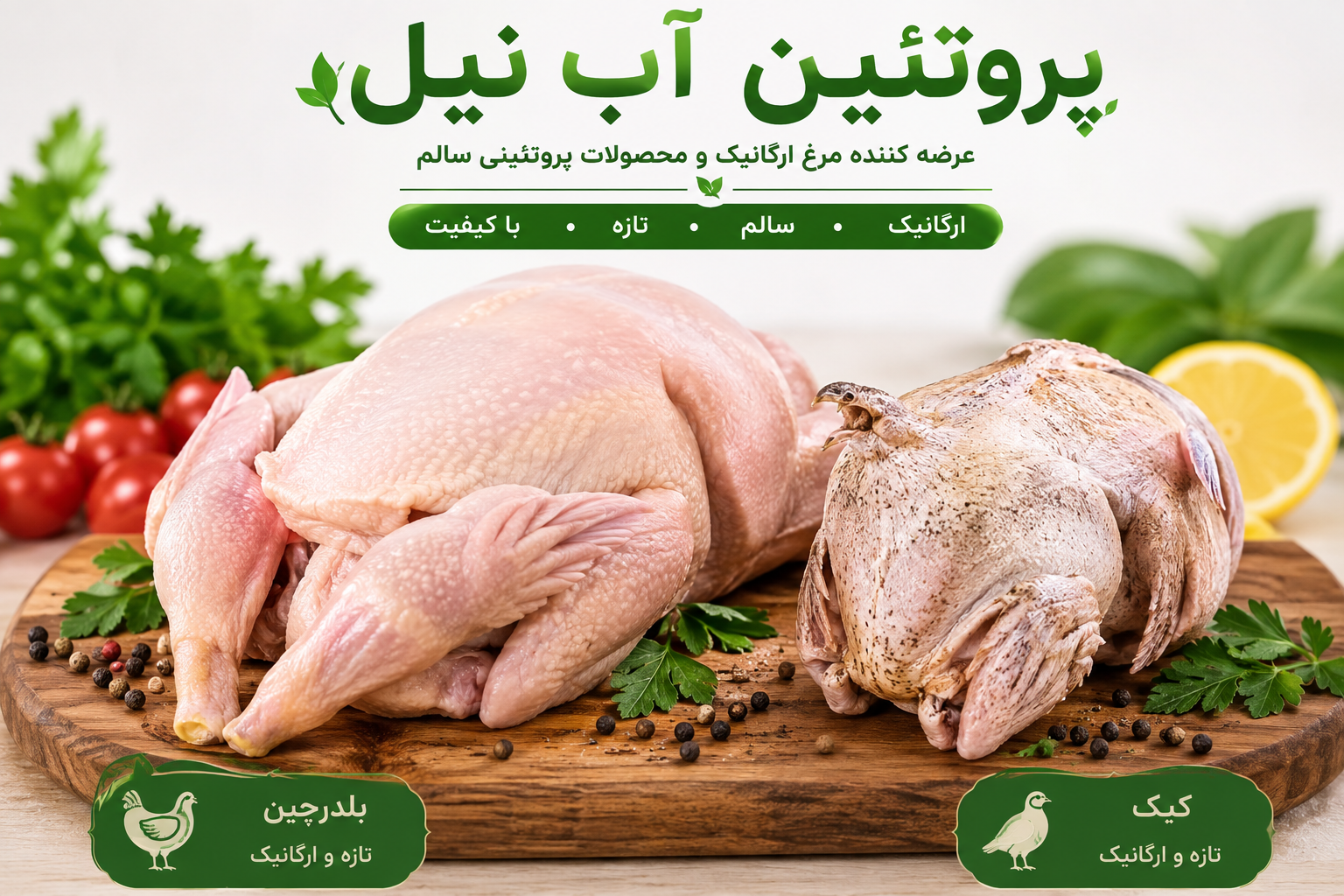 گوشت کبک و بلدرچین