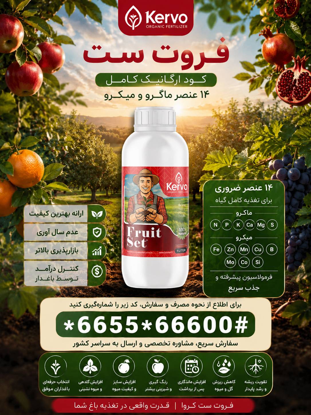 کود فروت ست 1 لیتری