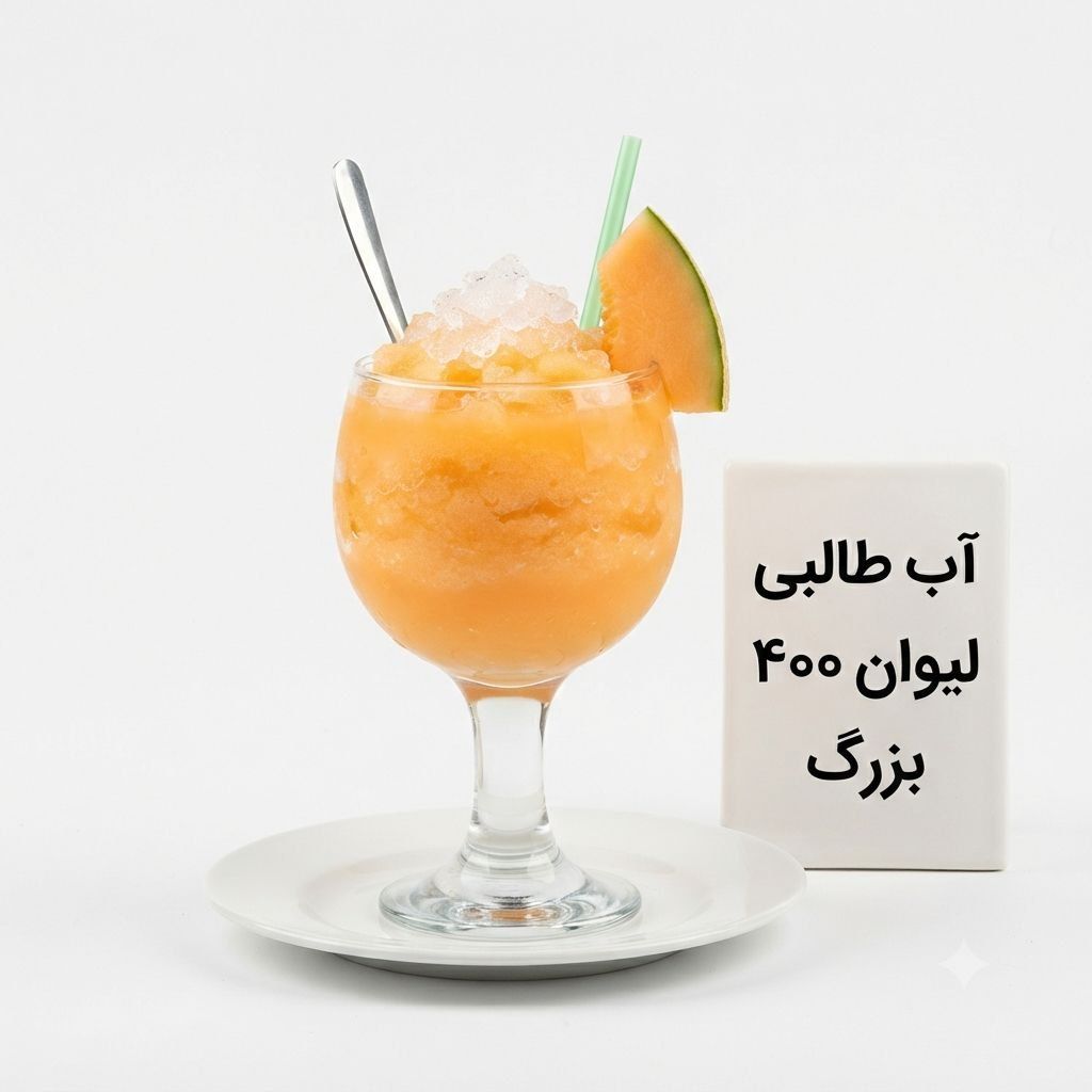 آب طالبی لیوان بزرگ 