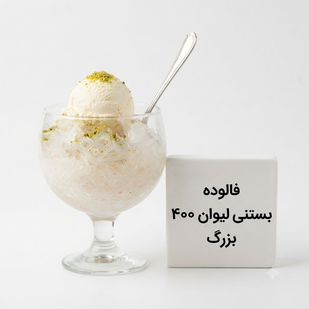 فالوده بستنی سایز بزرگ و کوچیک 