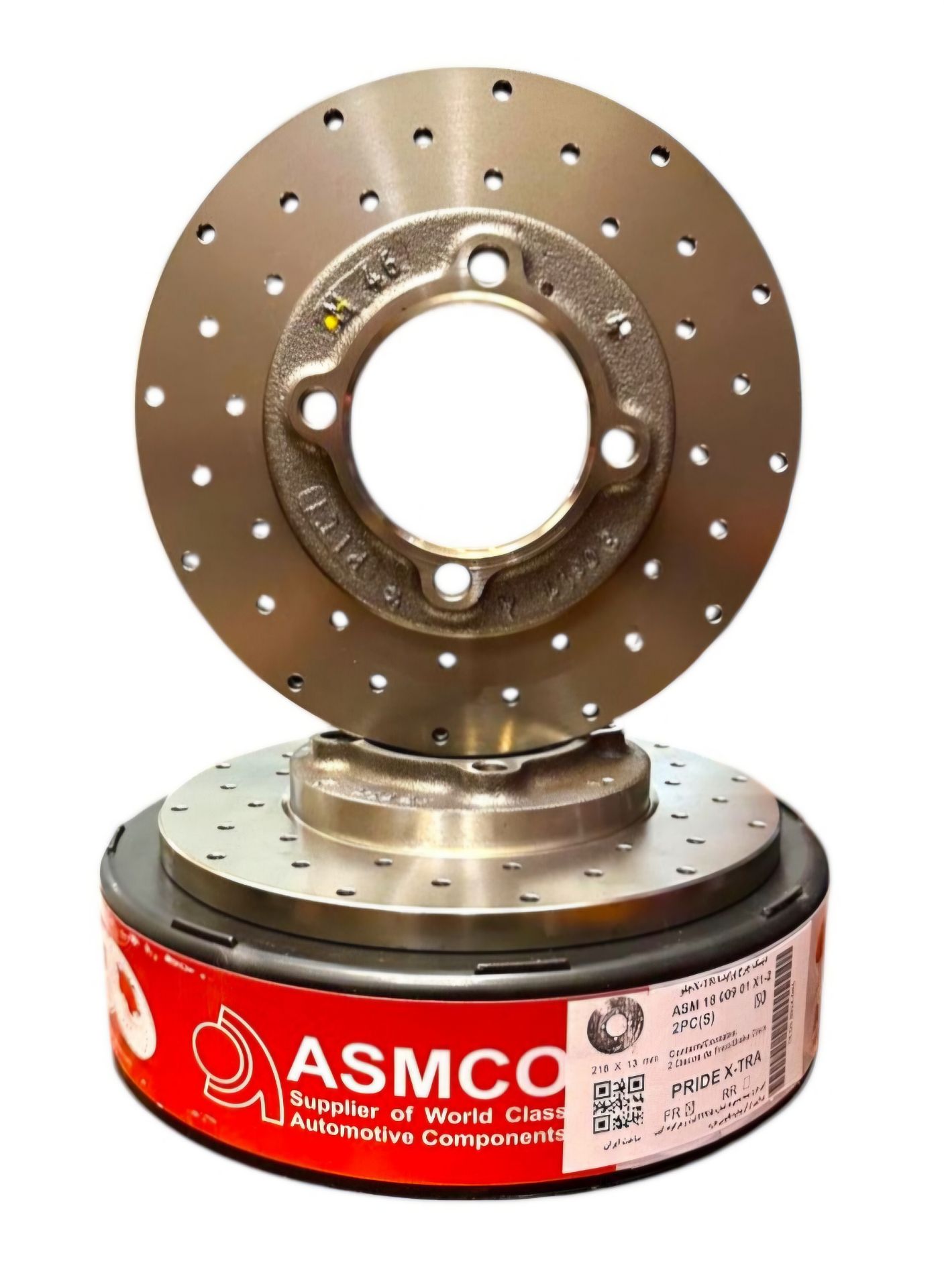 دیسک ترمز جلو پراید سورخدار برند ASMCO