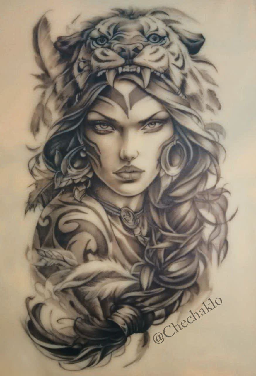 نقاشی روی پوست مصنوعی (تتو) ( روی عکس ضربه بزنید )