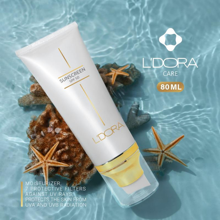 ضد آفتاب +spf50 بی رنگ 80میل