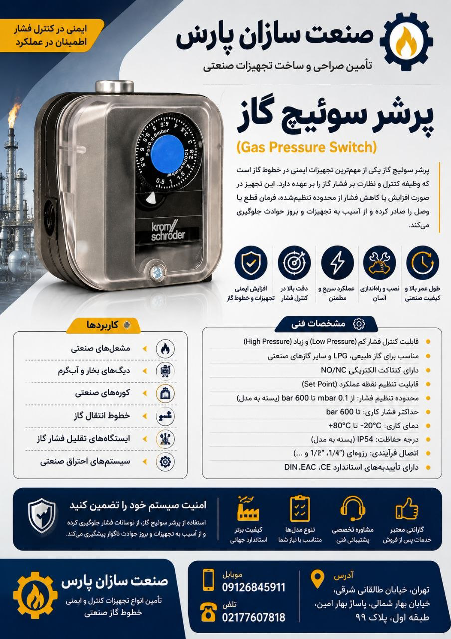 پرشر سویچ گاز