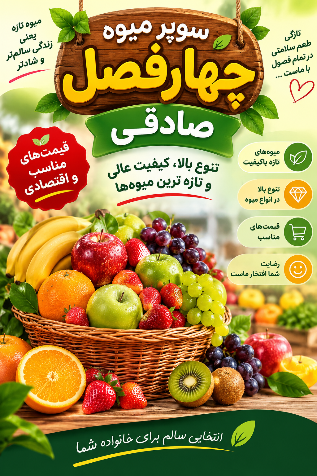 سوپر میوه چهار فصل صادقی 
