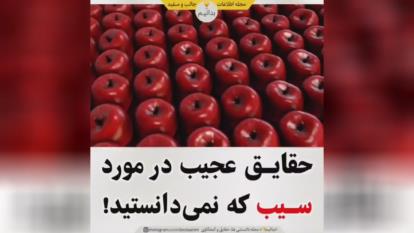 امروز سیب خوردی؟! حقایق عجیب در مورد سیب 😱😱😱😱😱 ❤️‍🔥