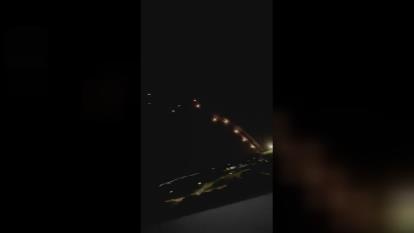 تصویری از بارش موشک‌های مقاومت فلسطین برسر اشغالگران صهیونیستی.