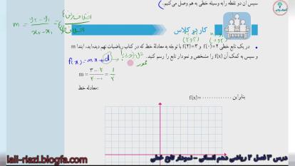 درس 3 فصل 2 ریاضی دهم انسانی