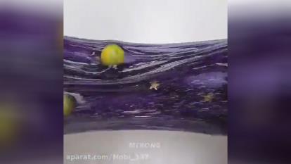 اسلایم آسمانی شب 😍❤