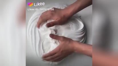 اسلایم خامه ای 😁