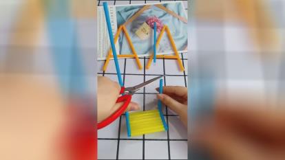 درست کردن تاب با نی
