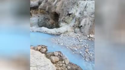 آبشار و چشمه آبگرم #گنو _استان هرمزگان