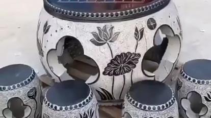 میز و صندلی سنگی