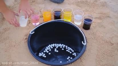 ازمایشات با نوشابه