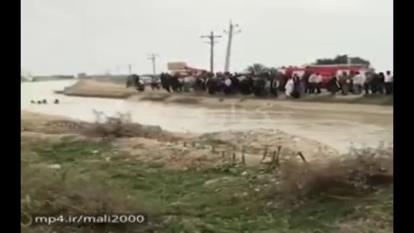 حادثه دلخراش سقوط خودرو در کانال کشاورزی شوشتر