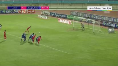 خلاصه بازی استقلال خوزستان 1 - نساجی مازندران 4