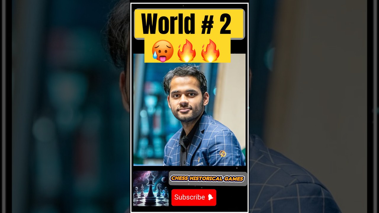 پوستر Arjun Erigaisi Become World Number 🔥 2 chess arjunerigaisi...