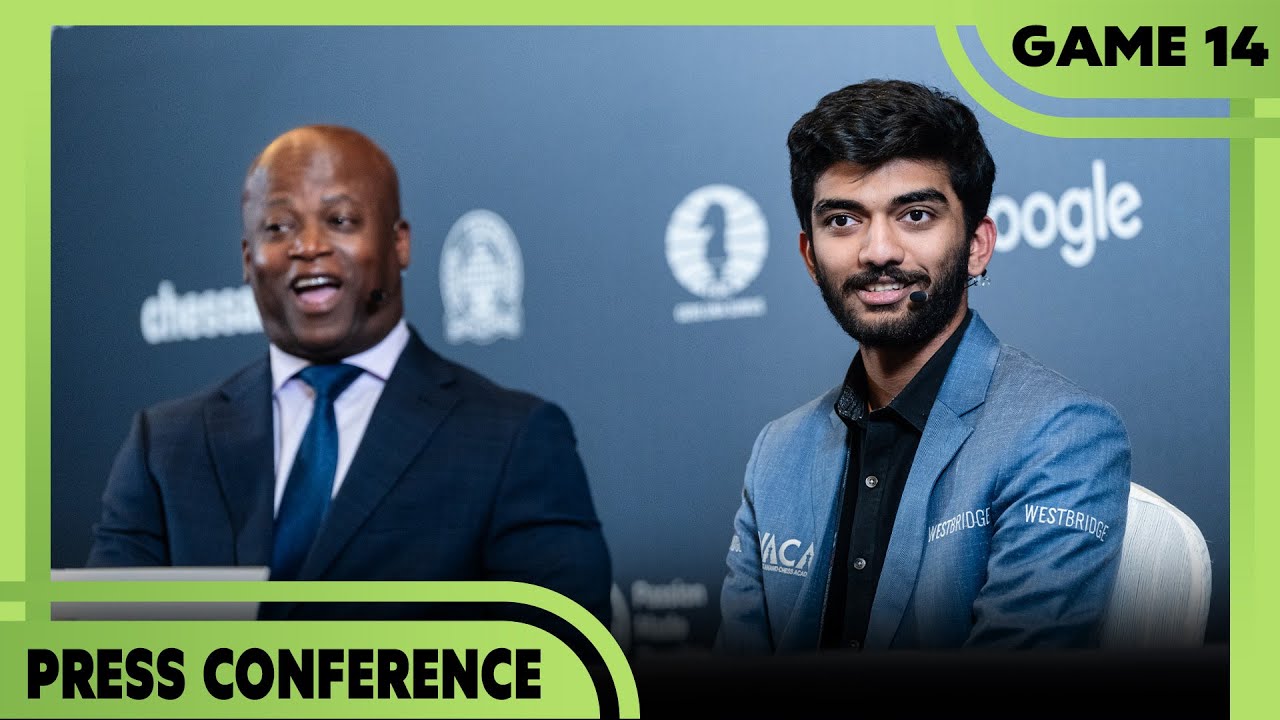 پوستر Game 14 FULL PRESS CONFERENCE FIDE World Chess Championship...