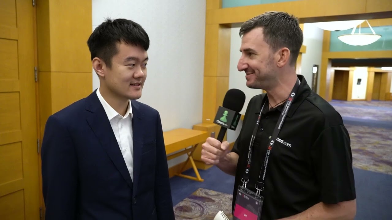 پوستر EXCLUSIVE Interview With Ding Liren After Game 10 Of The...