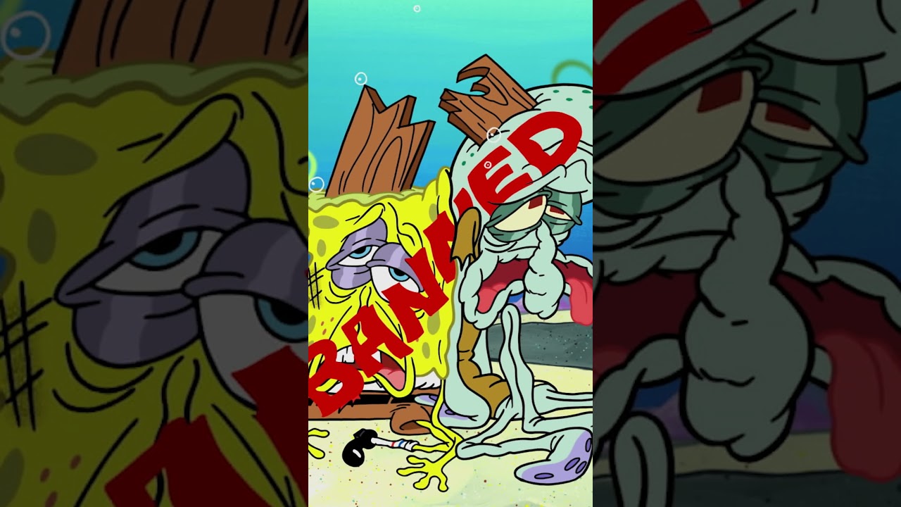 پوستر Squidwards having a bad day... 💀 SpongeBob shorts