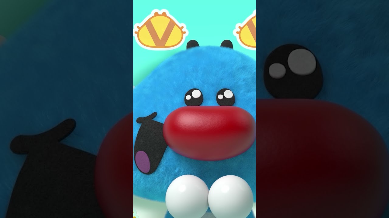 پوستر چالش رقص 🤩 کارتون و آهنگ‌های کودکانه جدید Oggy Oggy SHORTS