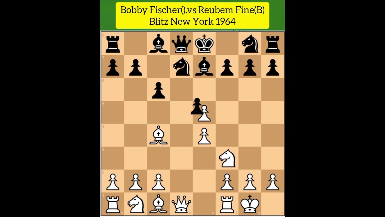 پوستر Bobby Fischer made Mr Fine NOT FINE in 10-Moves!!! Really...