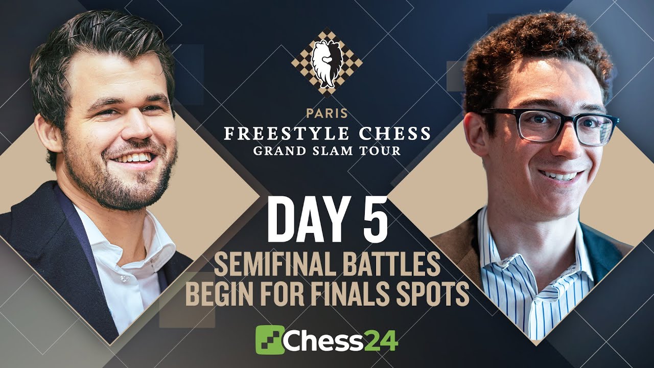 پوستر Freestyle Chess Grand Slam Paris Magnus vs. Fabiano Hikaru...
