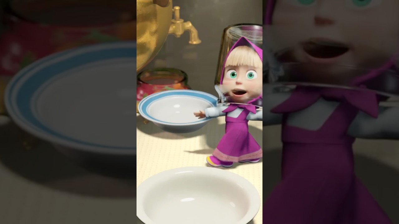 پوستر The Moon Walk 👩‍🚀🫙 JamDay MashaAndTheBear Shorts...
