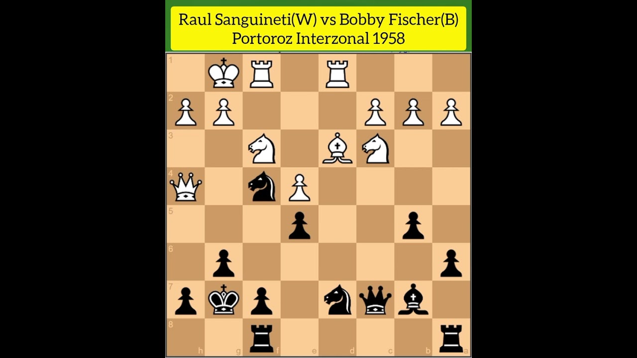 پوستر Bobby Fischers Knight Sacrifice is Really a Masterpiece!!!...