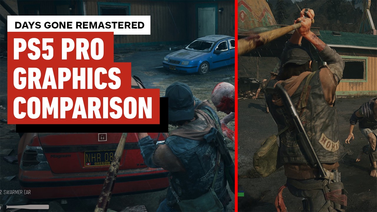 پوستر Days Gone Remastered - PS5 Pro Graphics Comparison