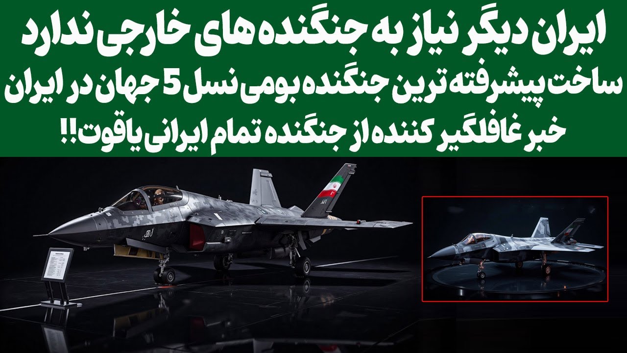 ساخت پیشرفته ترین جنگنده بومی نسل 5 جهان در ایران