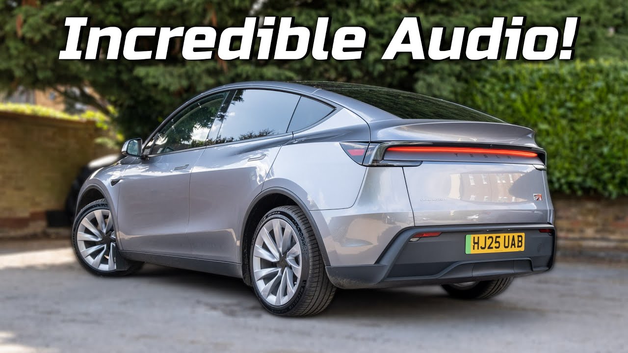 پوستر New Tesla Model Y Audio Review 9-speaker RWD vs 16-speaker...