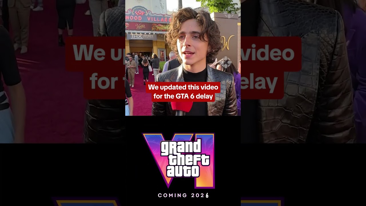 پوستر Timothée Chalamet reacts to GTA 6 delay not fake...