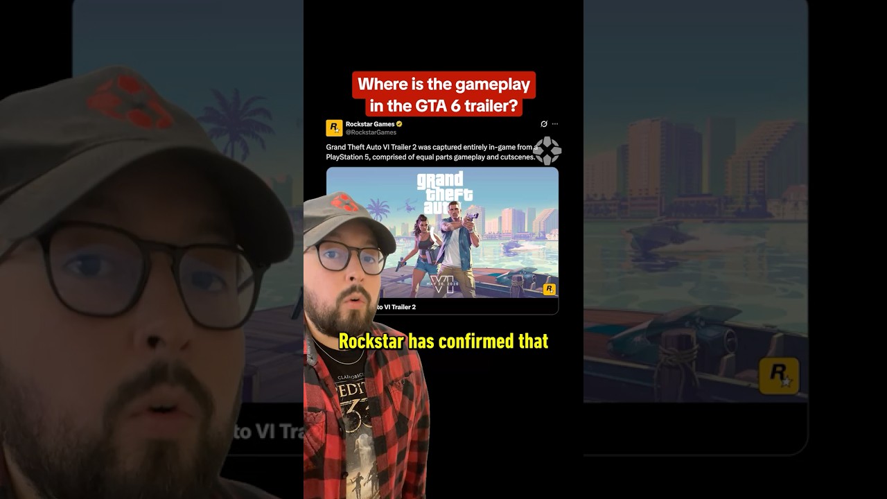 پوستر Rockstar says the GTA 6 trailer is HALF gameplay HALF...