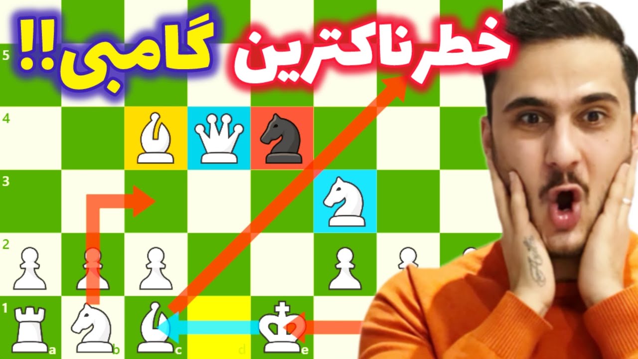پوستر بهترین شروع بازی برای سفید! با این گامبی همه حریفاتو زیر 15...