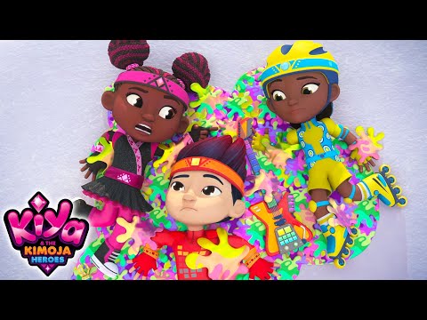 پوستر کیا و قهرمانان کیموجا توپ ژله‌ای چسبناک دیزنی جونیور...