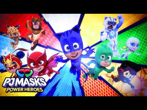 پوستر Sing Along with the Power Heroes! Official Theme Song PJ...