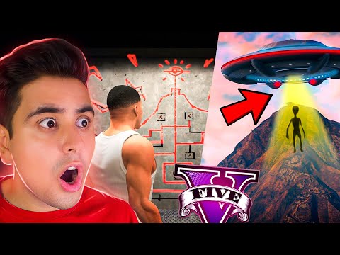 پوستر راز کوه معروف جی تی ای را بالاخره کشف کردم! 😱👽 چگونه از...