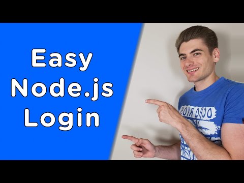 پوستر Node.js Passport Login System Tutorial