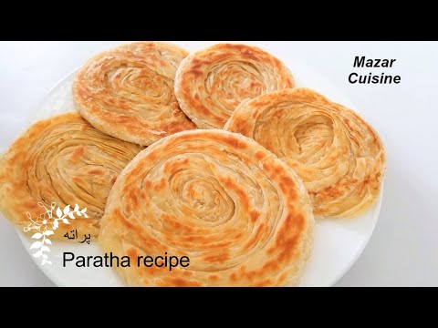 پوستر دستور پخت پراتا لچه، پراتا چندلایه، لایه‌های لذیذ، پراتای...